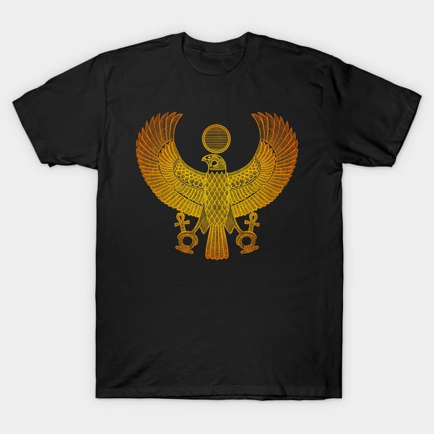 Horus God Pharaohs Ancient Egypt Egyptology Gift T-Shirt by basselelkadi